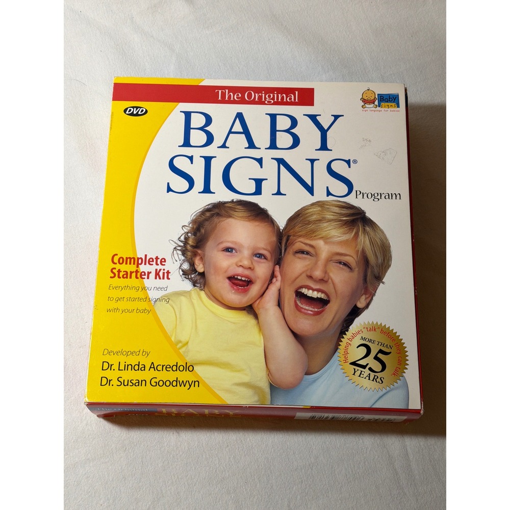 Baby Signs Program Complete Starter Kit DVD Board Books Sign Language for Babies